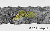 Satellite Panoramic Map of Jimenez del Teul, desaturated