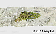Satellite Panoramic Map of Jimenez del Teul, lighten