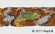 Satellite Panoramic Map of Jimenez del Teul, physical outside