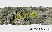 Satellite Panoramic Map of Jimenez del Teul, semi-desaturated