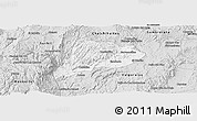 Silver Style Panoramic Map of Jimenez del Teul