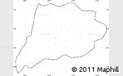 Blank Simple Map of Jimenez del Teul, cropped outside, no labels