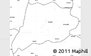 Blank Simple Map of Jimenez del Teul