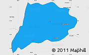Political Simple Map of Jimenez del Teul, single color outside, borders and labels