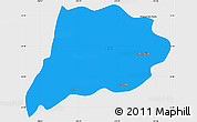 Political Simple Map of Jimenez del Teul, single color outside