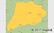 Savanna Style Simple Map of Jimenez del Teul