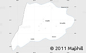 Silver Style Simple Map of Jimenez del Teul, single color outside