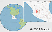 Savanna Style Location Map of Juchipila, highlighted country
