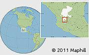 Savanna Style Location Map of Juchipila, highlighted parent region