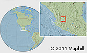 Savanna Style Location Map of Juchipila, hill shading