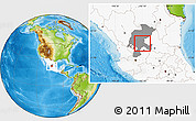 Physical Location Map of Lago, highlighted country, highlighted parent region