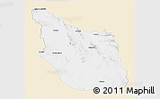 Classic Style 3D Map of Mazapil, single color outside