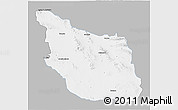 Gray 3D Map of Mazapil, single color outside