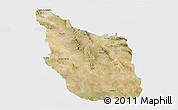 Satellite 3D Map of Mazapil, single color outside