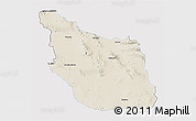Shaded Relief 3D Map of Mazapil, single color outside