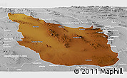 Physical Panoramic Map of Mazapil, lighten, desaturated