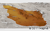 Physical Panoramic Map of Mazapil, lighten, semi-desaturated