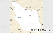 Classic Style Simple Map of Mazapil