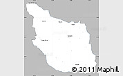Gray Simple Map of Mazapil, single color outside