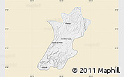 Classic Style Map of Monte Escobedo, single color outside