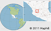 Savanna Style Location Map of Moyahua de Estrada, highlighted country