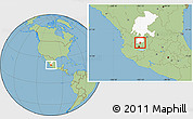 Savanna Style Location Map of Moyahua de Estrada, highlighted parent region