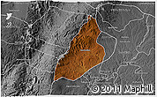 Physical 3D Map of Nochistlan de Mejia, desaturated