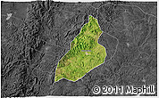 Satellite 3D Map of Nochistlan de Mejia, darken, desaturated