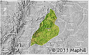 Satellite 3D Map of Nochistlan de Mejia, lighten, desaturated