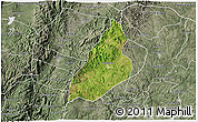 Satellite 3D Map of Nochistlan de Mejia, semi-desaturated