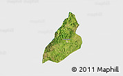 Satellite 3D Map of Nochistlan de Mejia, single color outside