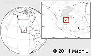 Blank Location Map of Nochistlan de Mejia, highlighted parent region