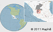 Savanna Style Location Map of Nochistlan de Mejia, highlighted country, highlighted parent region, hill shading