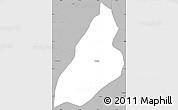 Gray Simple Map of Nochistlan de Mejia