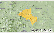Savanna Style 3D Map of Ojocaliente