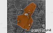Physical 3D Map of Pinos, desaturated
