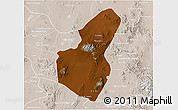 Physical 3D Map of Pinos, lighten