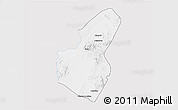 Silver Style 3D Map of Pinos, single color outside