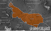 Physical 3D Map of Rio Grande, desaturated