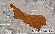 Physical 3D Map of Rio Grande, lighten, semi-desaturated