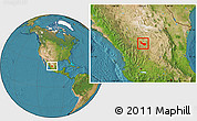 Satellite Location Map of Rio Grande