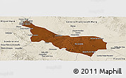 Physical Panoramic Map of Rio Grande, shaded relief outside