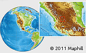 Physical Location Map of Tepetongo