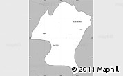 Gray Simple Map of Tepetongo