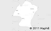 Silver Style Simple Map of Tepetongo