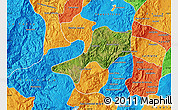 Satellite Map of Teul de Gonzalez Ortega, political outside