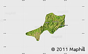 Satellite Map of Teul de Gonzalez Ortega, single color outside