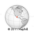 Outline Map of Teul De Gonzalez Ortega