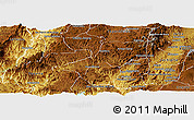 Physical Panoramic Map of Teul de Gonzalez Ortega