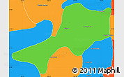 Political Simple Map of Teul de Gonzalez Ortega